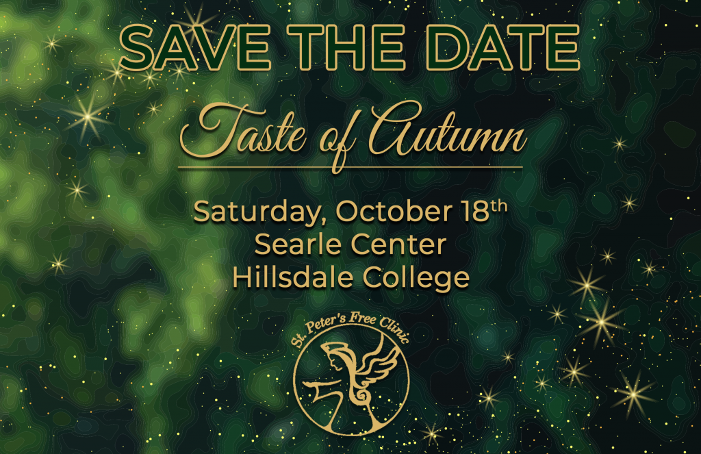 Save the Date Taste of Autumn Saturday, October 18th Searle Center Hillsdale College